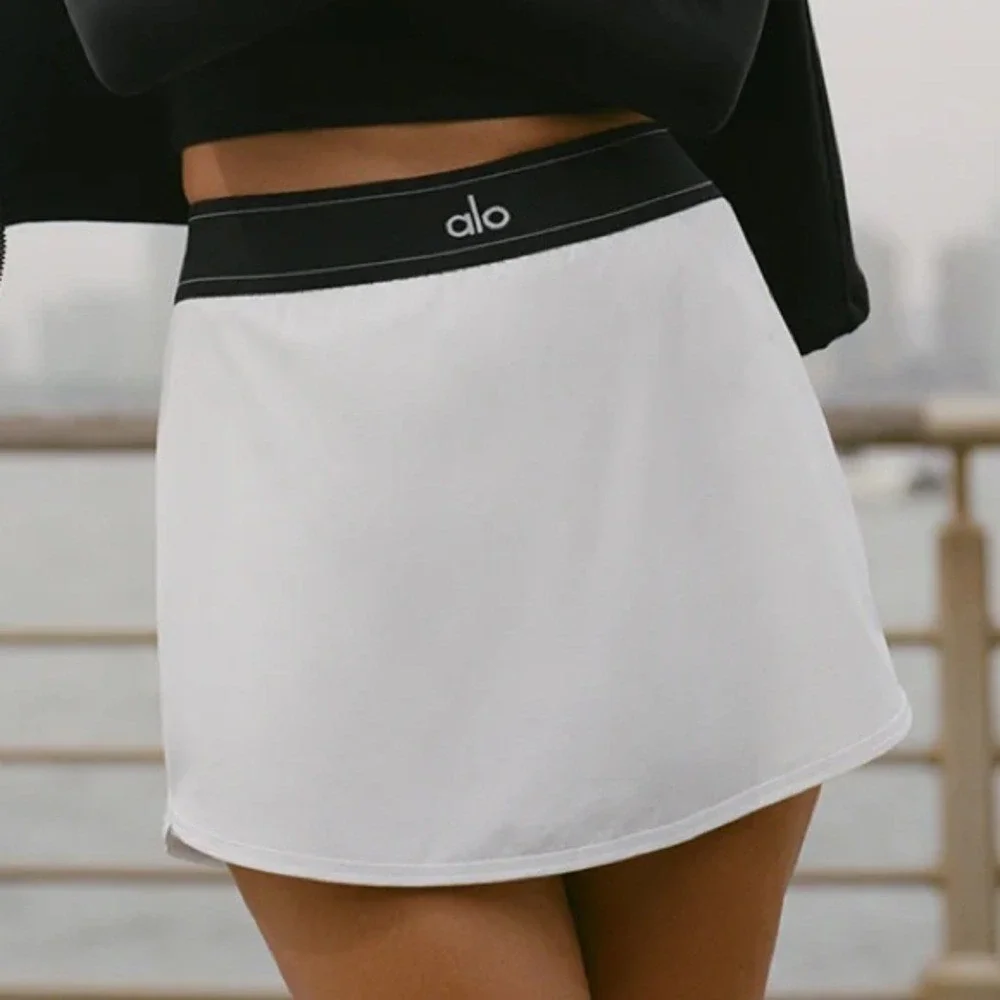 Alo Yoga Match Point Tennis Skirt White S